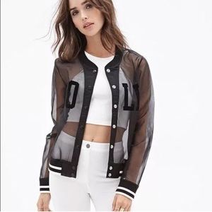 Barbie X Forever21 mesh Varsity jacket